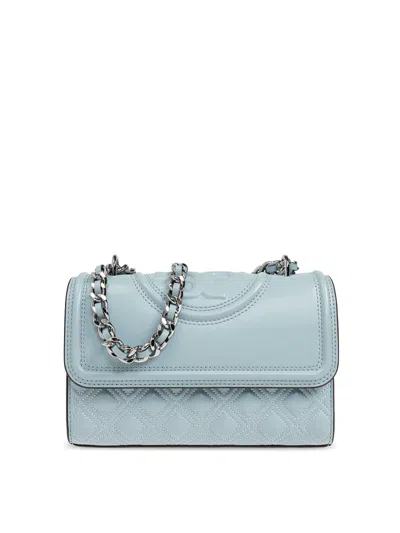 Tory Burch Leather Bag In Light Blue