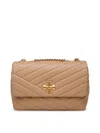 Tory Burch Kira Chevron Shoulder Strap In Beige