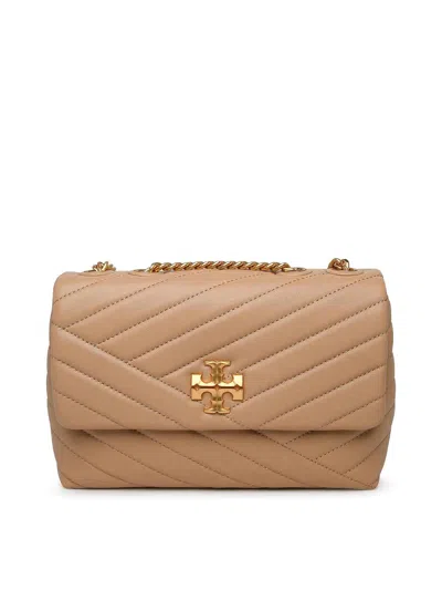 Tory Burch Kira Chevron Shoulder Strap In Beige