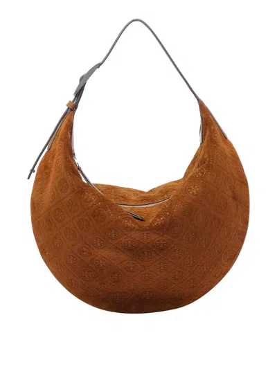 Tory Burch T Monogram Shoulder Bag In Brown