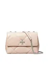 Tory Burch Small Kira Diamond Convertible Shoulder Bag In Nude & Neutrals