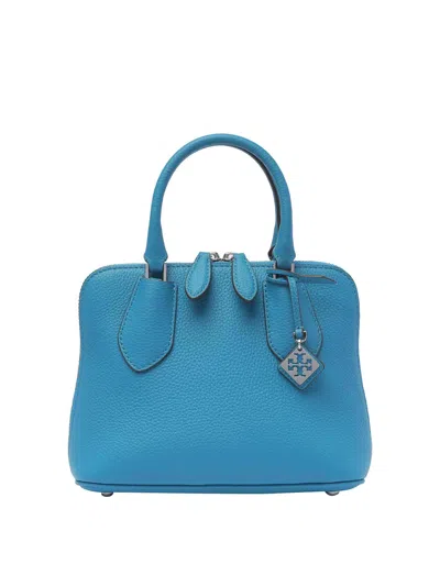 Tory Burch Mini Swing Handbag In Blue