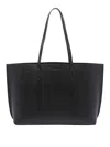 Tory Burch Large Perry Leather Tote Bag In Black