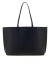 Tory Burch Large Perry Leather Tote Bag In Black