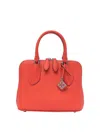 Tory Burch Mini Pebbled Swing Top Handle Bag In Red