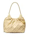 Tory Burch Fleming Mini Hobo In Nude & Neutrals