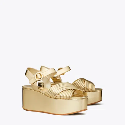 TORY BURCH BOMBÉ CROSS-STRAP PLATFORM SANDAL