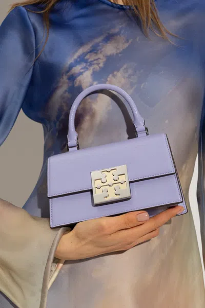 Tory Burch 'bon Bon' Leather Shoulder Bag In Purple