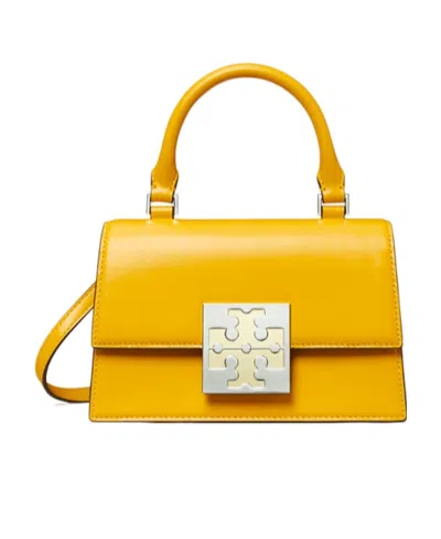 Tory Burch Bon Bon Leather Tote Bag In Orange
