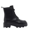 Tory Burch Amphibian Boots With Chunky Sole And Pull Tab In Black