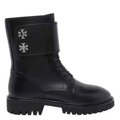 Tory Burch Logo Booties In Animal Print