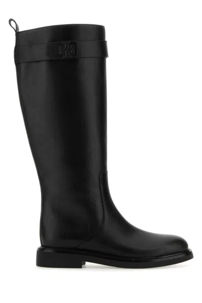 Tory Burch Leather Boot In Black