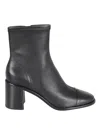 Tory Burch Elegant Leather Ankle Boots With 7 Cm Heel Height