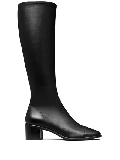 Tory Burch Black Stretch Boot 50mm Heel