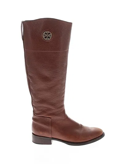 Pre-owned Tory Burch Boots In Brown