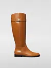 Tory Burch Turn-lock Riding Boot In Camel
