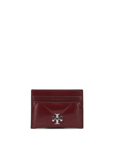 Tory Burch Bordeaux Cow Leather Card Holder In Burgundy