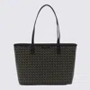 Tory Burch Patterned Canvas Shopping Bag