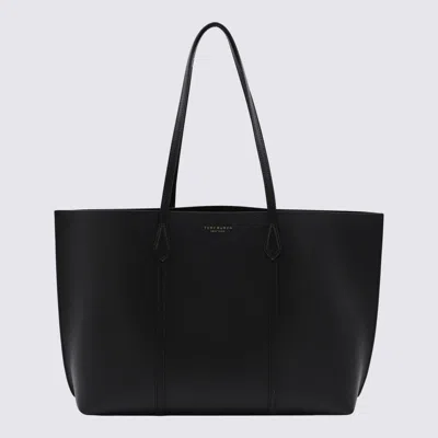 TORY BURCH TORY BURCH BLACK LEATHER PERRY TOTE BAG