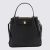 Tory Burch Black Leather Romy Satchels In Black
