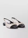 Tory Burch Ballerine Cap-toe In Pelle Avorio Donna In Purple