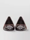 Tory Burch Ballerina Flats With Contrasting Toe In Black
