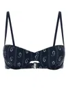 Tory Burch Pasley Bikini Top In Blue