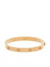 Tory Burch Bracciale Con Logo In Acciaio Color Oro Donna In Gold