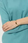 Tory Burch Miller Stud Pave Hinge Bracelet In Gold