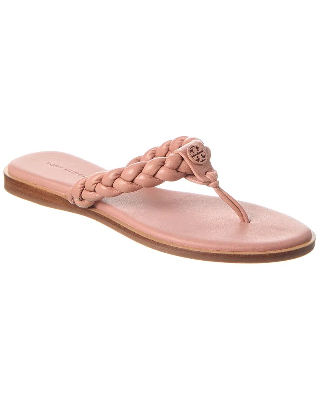 Tory Burch Braided Benton Leather Sandal In Pink | ModeSens