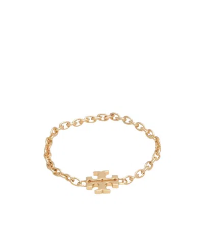 Tory Burch Brand Logo Ring In Purple
