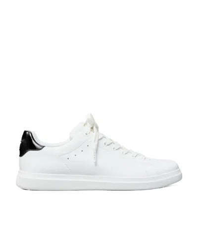 Tory Burch Branded Heel-counter Low-top Sneakers In White
