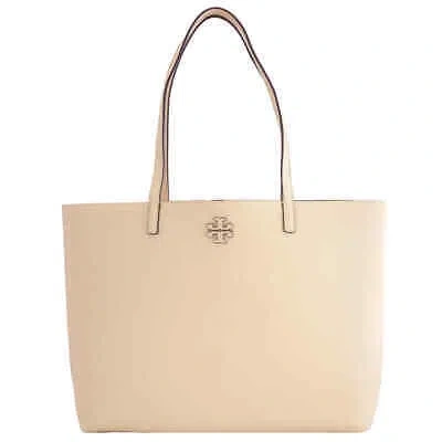 Pre-owned Tory Burch Brie Mcgraw Pebbled Leather Tote Bag 152221-724