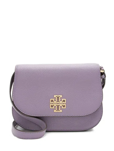 Pre-owned Tory Burch Britten Cross Body Bag In Purple