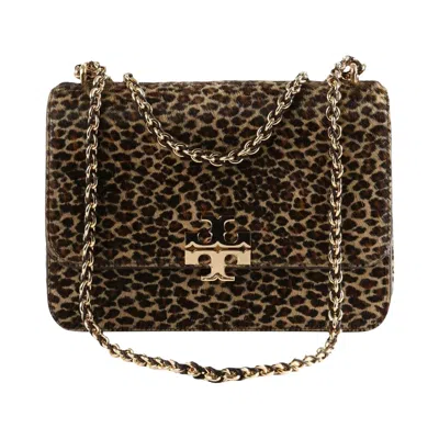 Pre-owned Tory Burch Britten Haircalf Small Shoulder Bag 'mutli' | Tan | Men's Size Onesize