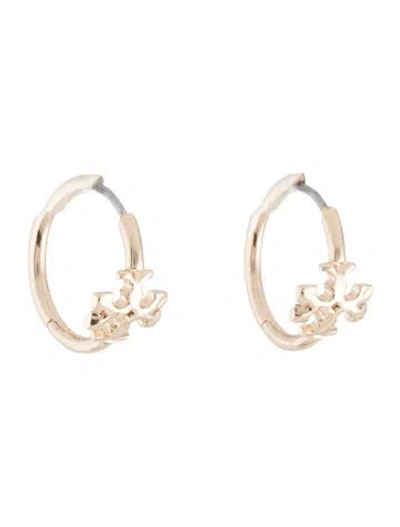 Pre-owned Tory Burch Britten Hoop Earrings In Multi