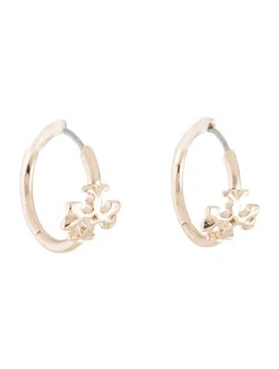 Pre-owned Tory Burch Britten Hoop Earrings In Multi