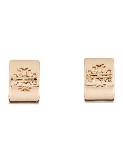 Pre-owned Tory Burch Britten Huggie Earrings In Multi