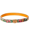 Tory Burch Britten Logo Reversible Leather Belt