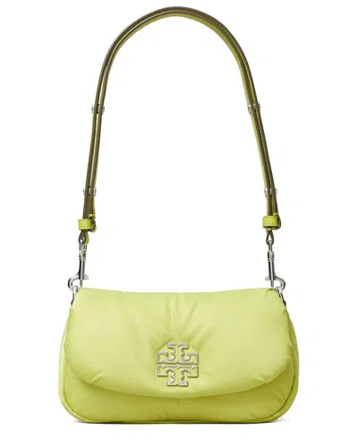 Tory Burch Britten Nylon Puffy Convertible Crossbody In Green