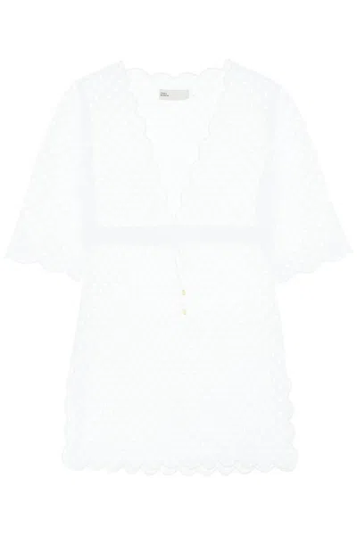Tory Burch Broderie Anglaise Beach Dress In White