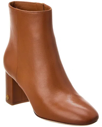 Tory Burch Brooke Leather Bootie In Brown