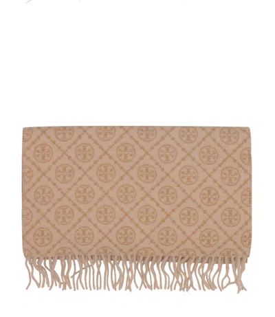 Tory Burch Scarfs Brown In Pink
