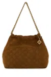 Shop Tory Burch Brown Fleming Shoulder Bag