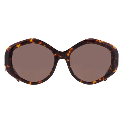 Tory Burch Brown Geometric Ladies Sunglasses Ty7217u 196473 55