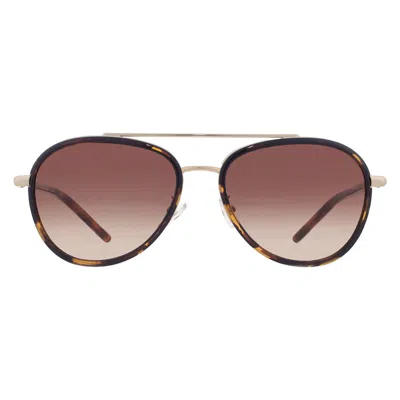 Tory Burch Brown Gradient Pilot Ladies Sunglasses Ty6089 330413 57