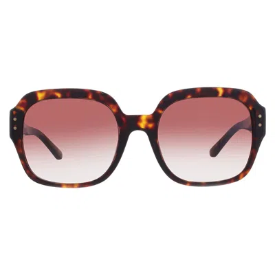 Tory Burch Brown Gradient Square Ladies Sunglasses Ty7143u 172813 56 In Orange