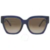 Tory Burch Brown Gradient Square Ladies Sunglasses Ty7180u 165613 52 In Brown