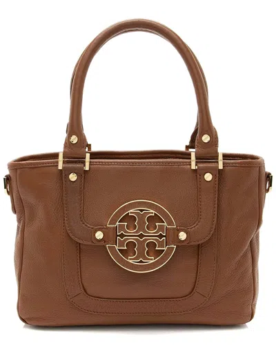 Tory Burch Brown Leather Amanda Mini Satchel (authentic Pre-loved)