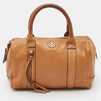 Pre-owned Tory Burch Brown Leather Brody Satchel